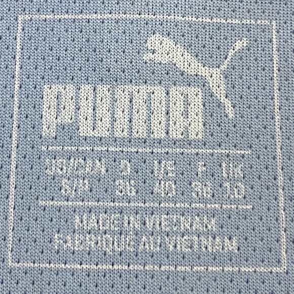 Puma 1/2 Zip Long Sleeve Stand Up Collared Top in Heather Light Purple Size S - Picture 13 of 15